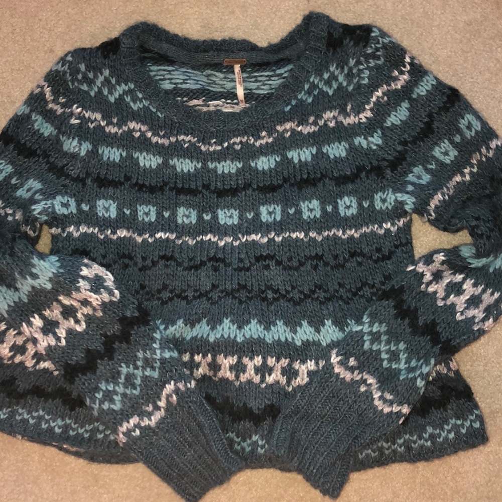 Free People Patterned Sweater